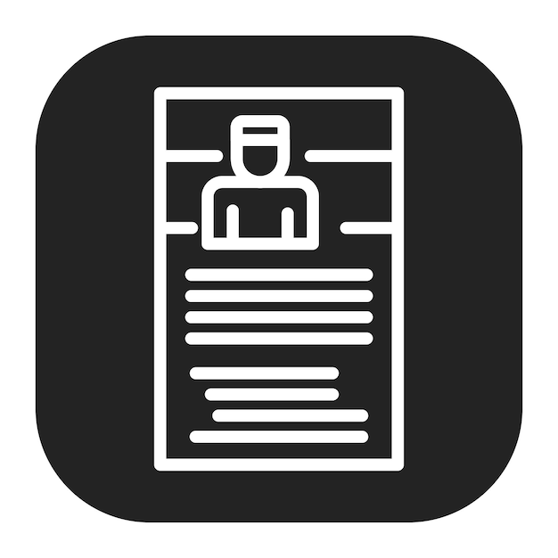 Imagen vectorial del ícono del perfil de LinkedIn Se puede utilizar para el currículum vitae