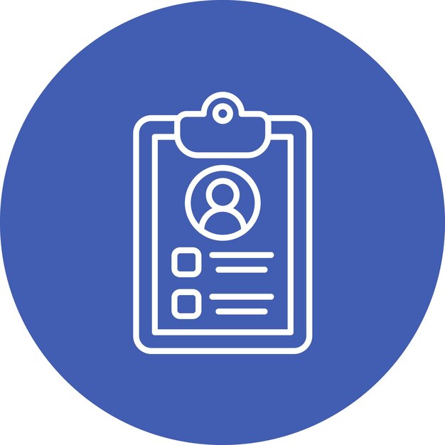 Imagen vectorial del icono del perfil del paciente Se puede utilizar para el control de salud