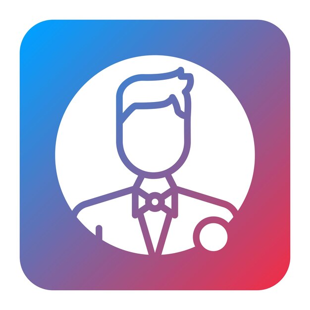 Imagen vectorial del ícono del perfil Se puede usar para la aplicación de citas