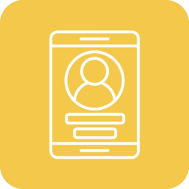 La imagen vectorial del ícono del perfil se puede utilizar para el comercio electrónico de moda