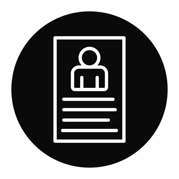 Imagen vectorial del ícono del perfil Se puede utilizar para el comercio electrónico tecnológico