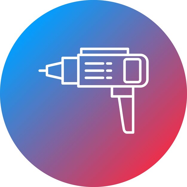 Imagen vectorial de icono de perforación automática Puede utilizarse para el proceso industrial