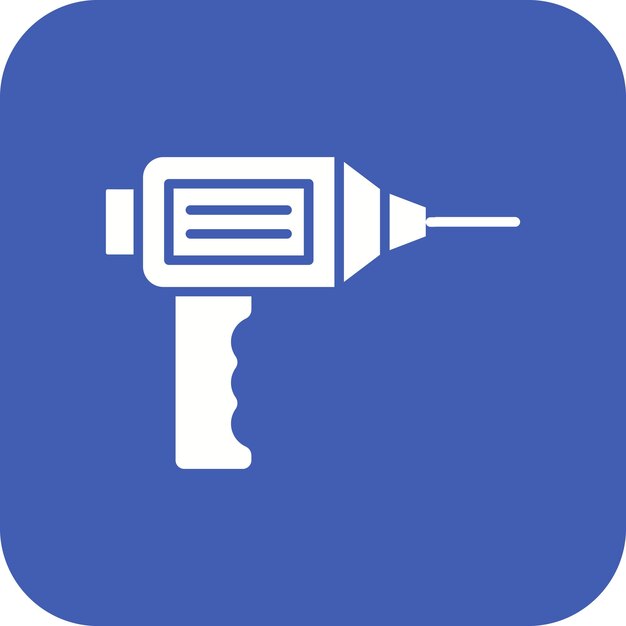 Imagen vectorial del icono de perforación manual Puede utilizarse para dispositivos electrónicos