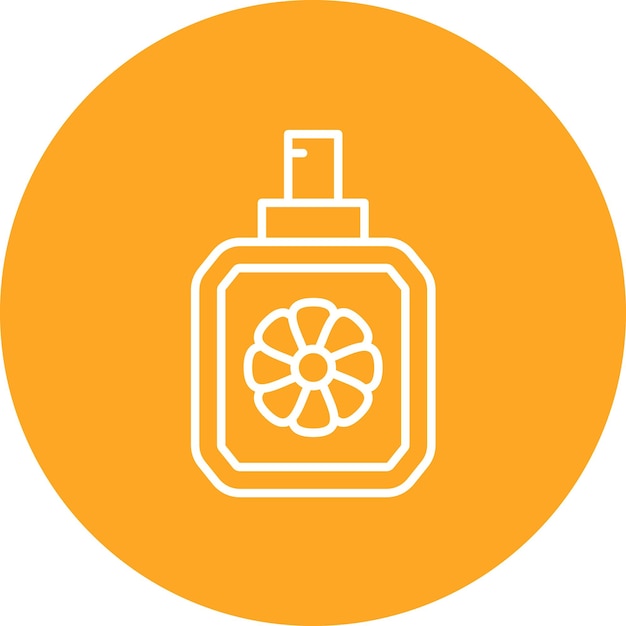 Imagen vectorial del icono del perfume Se puede usar para el cuidado de la piel