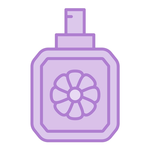 Imagen vectorial del icono del perfume Se puede usar para el cuidado de la piel