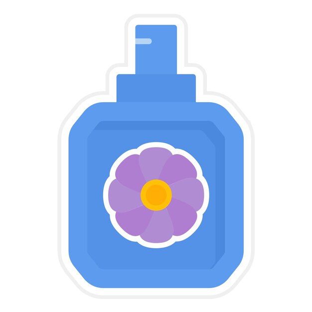 Imagen vectorial del icono del perfume Se puede usar para el cuidado de la piel
