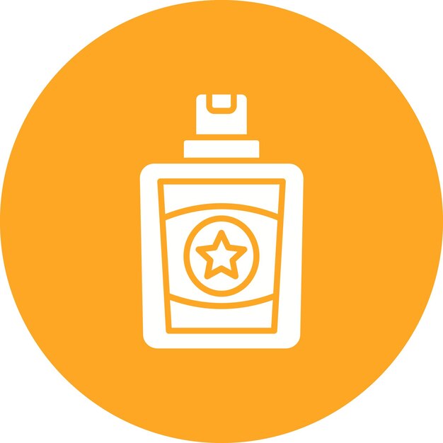 Imagen vectorial del icono del perfume Se puede usar para la peluquería