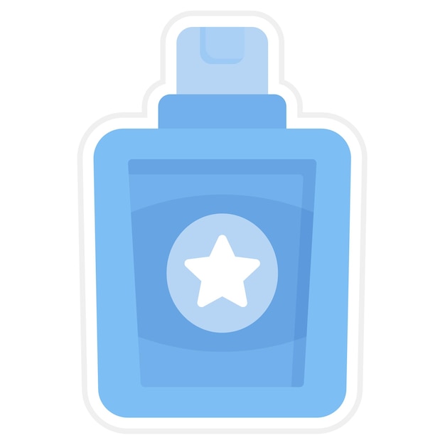 Imagen vectorial del icono del perfume Se puede usar para la peluquería