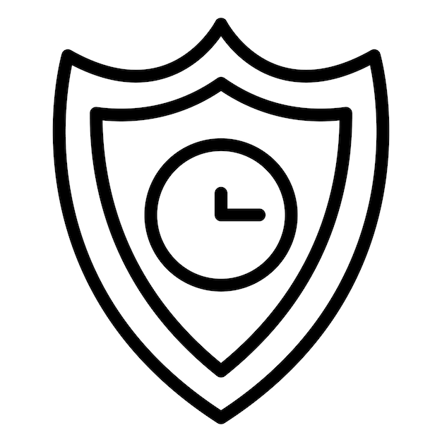Imagen vectorial del icono del período de garantía Puede utilizarse para la tienda web