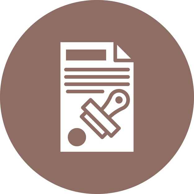 Imagen vectorial del icono de permisos Se puede utilizar para la incorporación empresarial