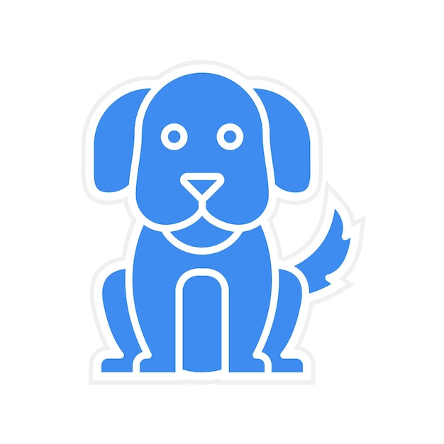 Vector imagen vectorial del icono del perro se puede usar para comfort