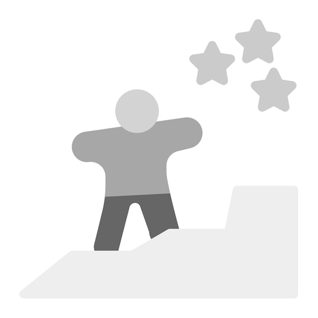 Imagen vectorial del icono de perseverancia se puede utilizar para los rasgos de personalidad