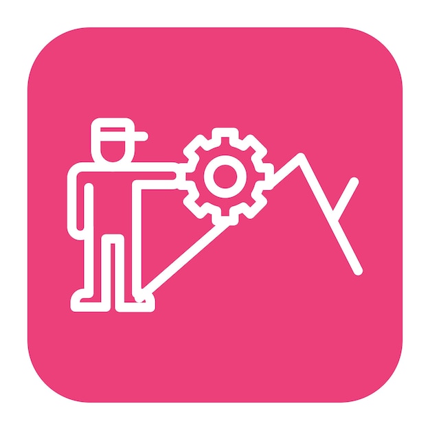 La imagen vectorial del ícono de persistencia se puede utilizar para los logros