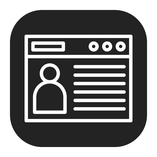 Imagen vectorial del icono de la Persona del cliente Se puede utilizar para la investigación de mercado