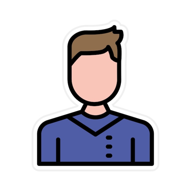 Imagen vectorial de icono de personaje Se puede utilizar para el diseño de juegos