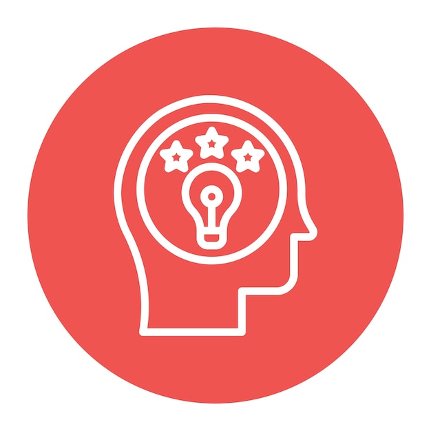 Imagen vectorial de icono de personalidad Se puede usar para Psicología