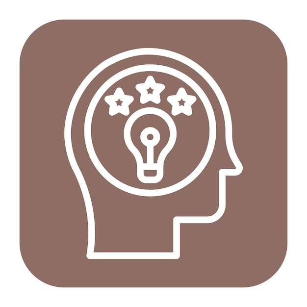 Imagen vectorial de icono de personalidad Se puede usar para Psicología