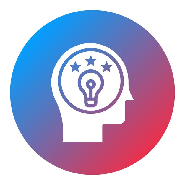 Imagen vectorial de icono de personalidad Se puede usar para Psicología