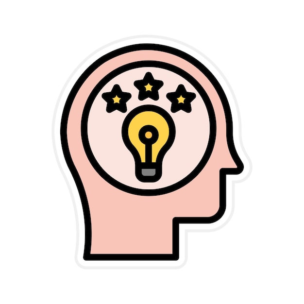 Imagen vectorial de icono de personalidad Se puede usar para Psicología