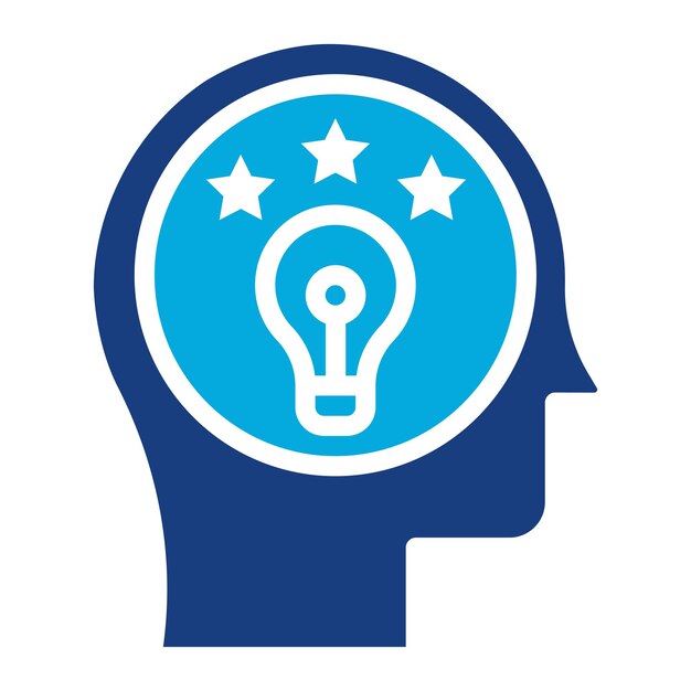 Imagen vectorial de icono de personalidad Se puede usar para Psicología