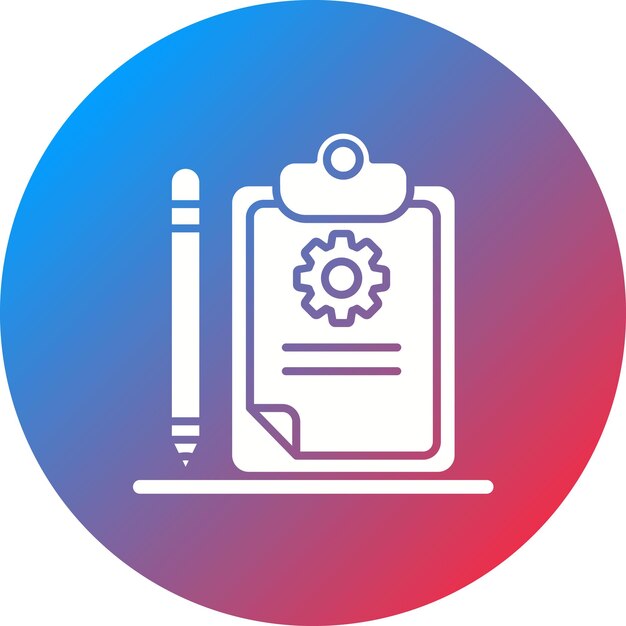 Imagen vectorial del icono de personalización del informe Se puede utilizar para el análisis de datos