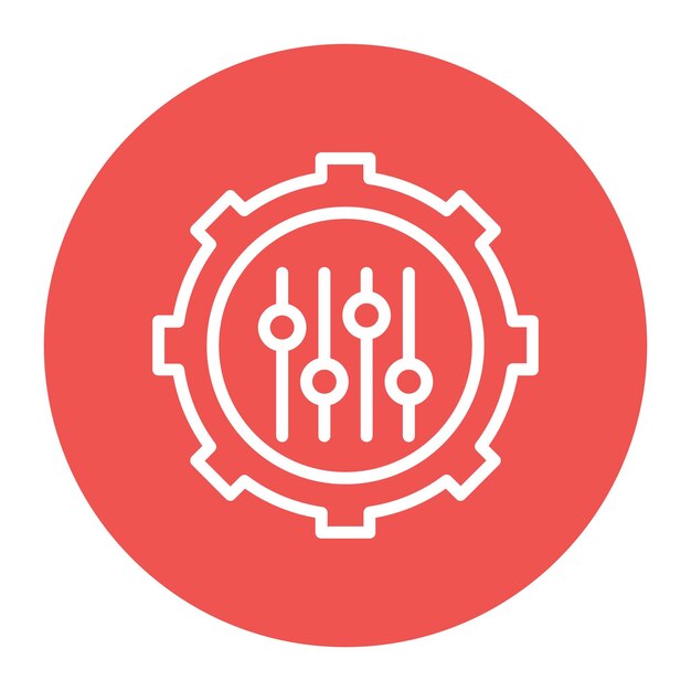 Imagen vectorial de icono de personalización en masa Se puede utilizar para la producción en masa
