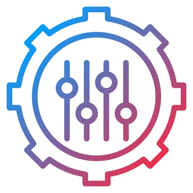 Imagen vectorial de icono de personalización en masa Se puede utilizar para la producción en masa