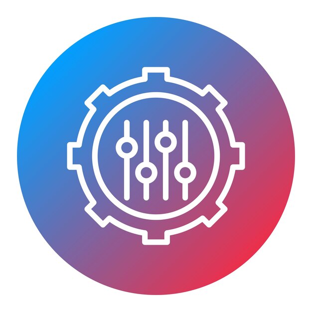 Imagen vectorial de icono de personalización en masa Se puede utilizar para la producción en masa