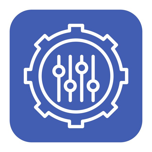 Imagen vectorial de icono de personalización en masa Se puede utilizar para la producción en masa