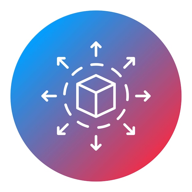 Imagen vectorial de icono de perspectiva Puede usarse para el periodismo