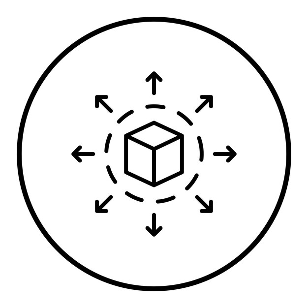 Imagen vectorial de icono de perspectiva Puede usarse para el periodismo
