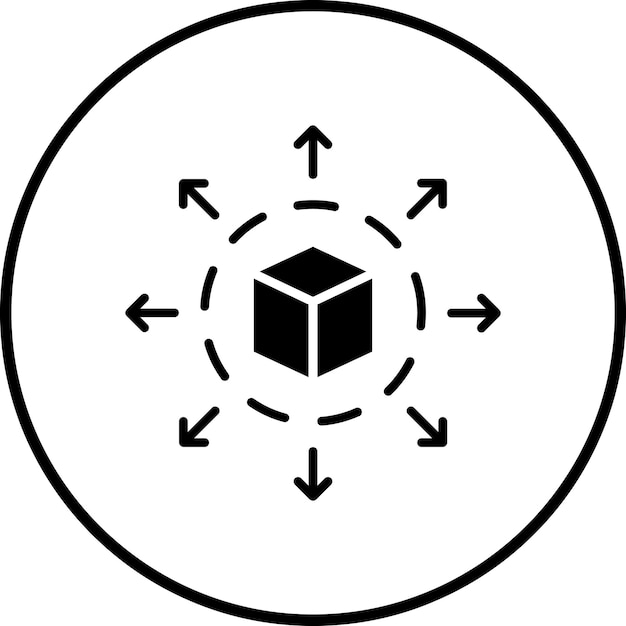 Imagen vectorial de icono de perspectiva Puede usarse para el periodismo