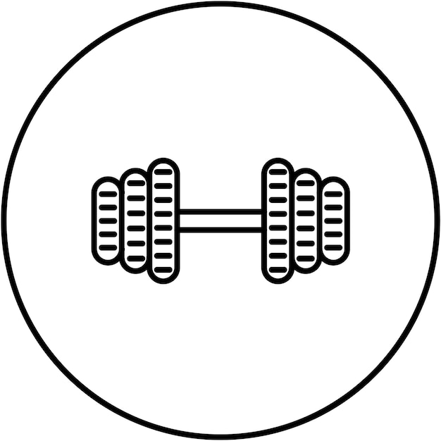 Imagen vectorial del icono de las pesas ajustables Se puede utilizar para el fitness en el hogar
