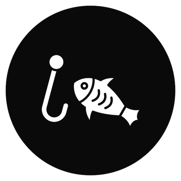 La imagen vectorial del icono de pesca se puede utilizar para el verano