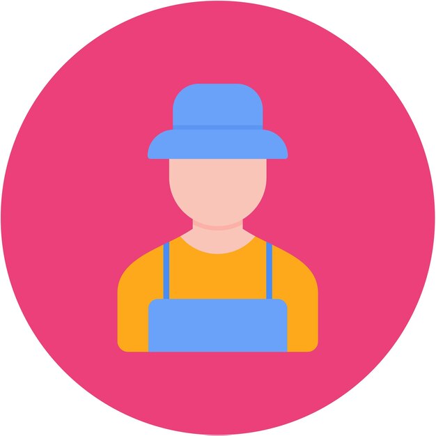 Imagen vectorial del icono del pescador Se puede utilizar para la línea costera