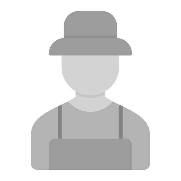 Imagen vectorial del icono del pescador Se puede utilizar para la línea costera