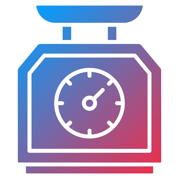 Imagen vectorial del icono de peso Se puede utilizar para el envío