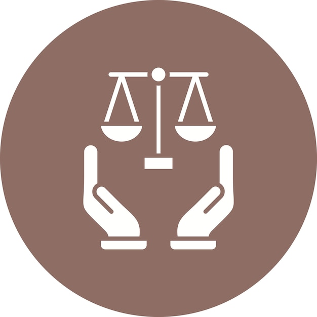 Imagen vectorial del icono de la petición Se puede utilizar para la legislación de la ley