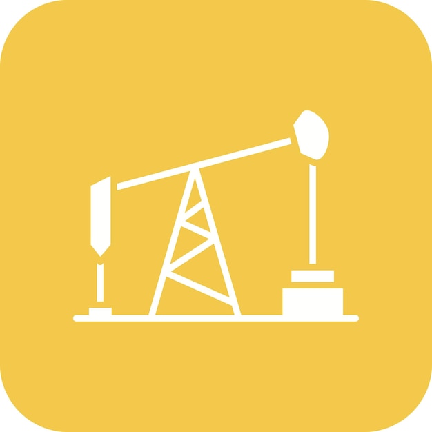 Imagen vectorial de icono de petróleo Se puede utilizar para la energía nuclear