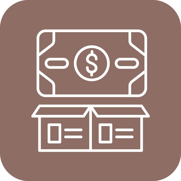 Vector imagen vectorial del icono de petty cash se puede utilizar para la contabilidad