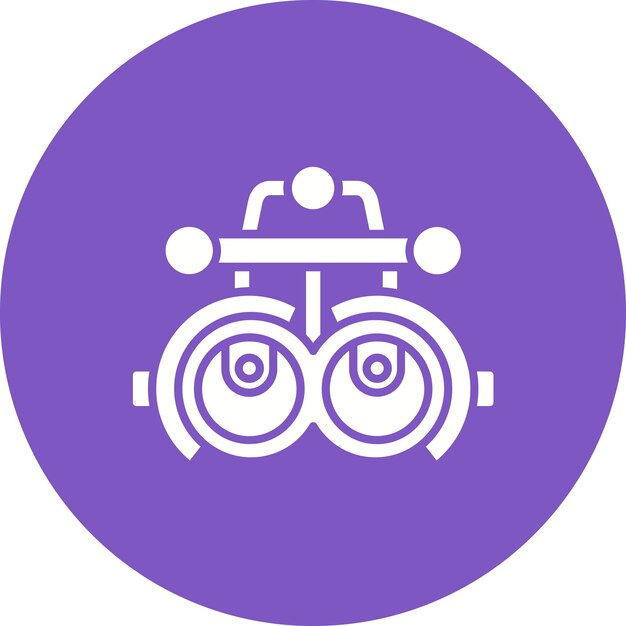 Imagen vectorial del icono de Phoropter Se puede utilizar para el optometrista