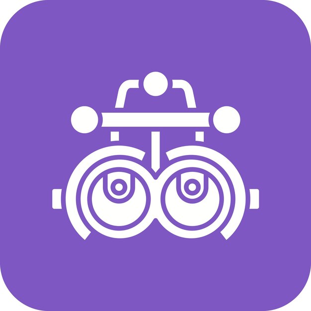 Imagen vectorial del icono de Phoropter Se puede utilizar para el optometrista