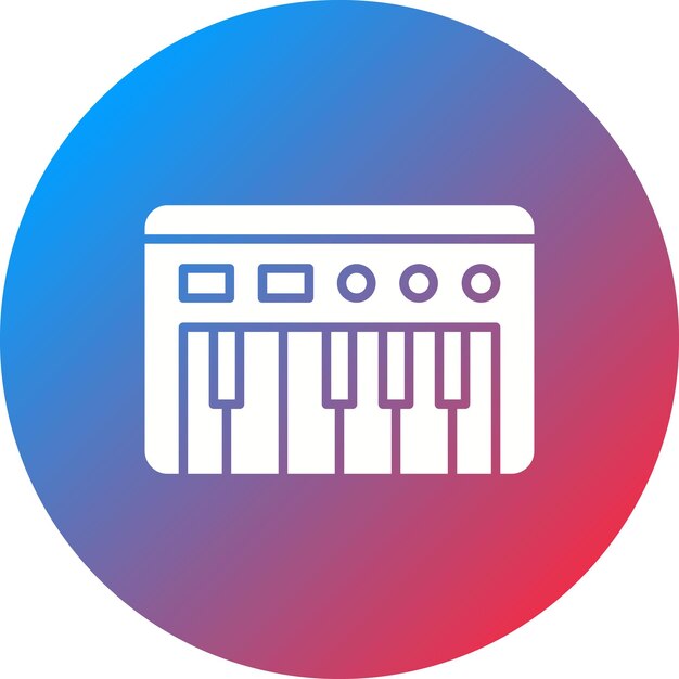 Imagen vectorial del icono del piano Se puede usar para entretenimiento