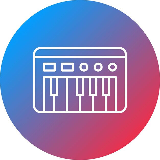 Imagen vectorial del icono del piano Se puede usar para entretenimiento