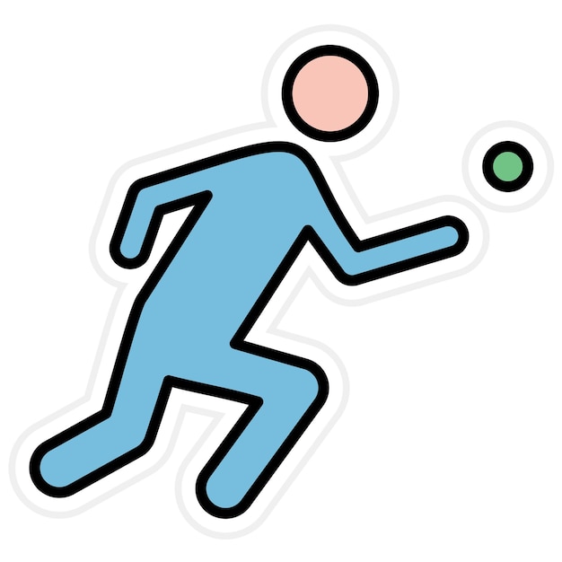 Imagen vectorial del icono de Picigin Se puede usar para deportes acuáticos