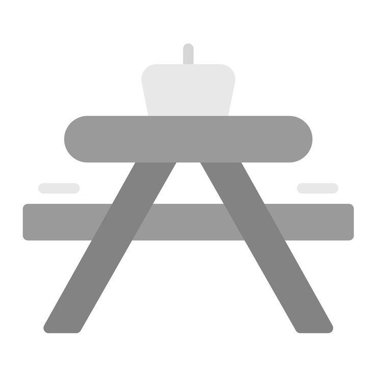 Vector imagen vectorial del icono de picnic de la mesa se puede usar para el oktoberfest