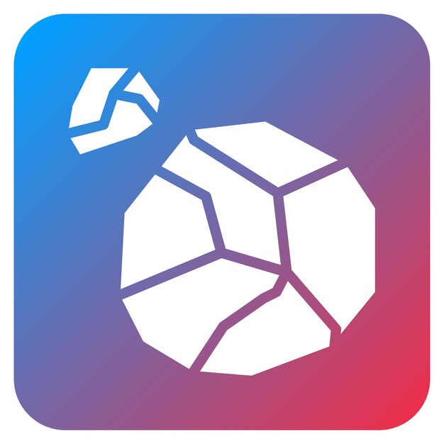 La imagen vectorial del icono de piedra se puede utilizar para Raw Metrial