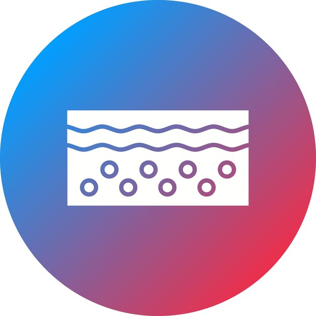 Imagen vectorial del icono de la piel Se puede utilizar para el cuidado de la piel
