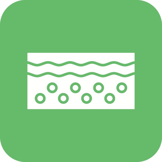 Imagen vectorial del icono de la piel Se puede utilizar para el cuidado de la piel