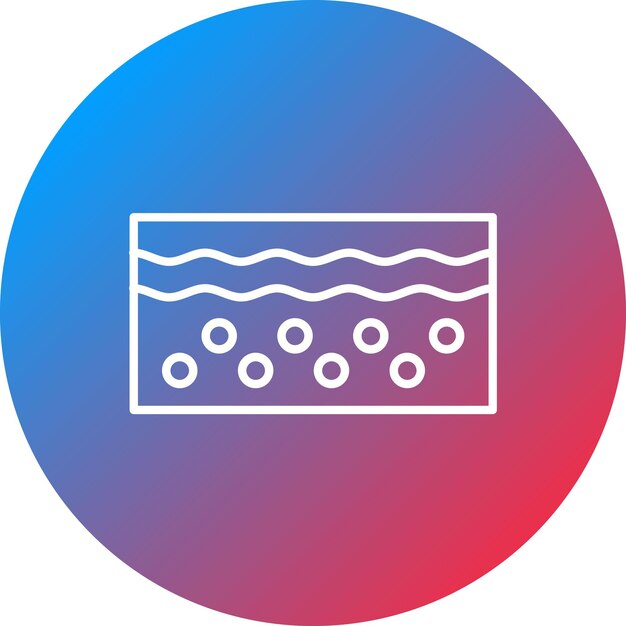 Imagen vectorial del icono de la piel Se puede utilizar para el cuidado de la piel